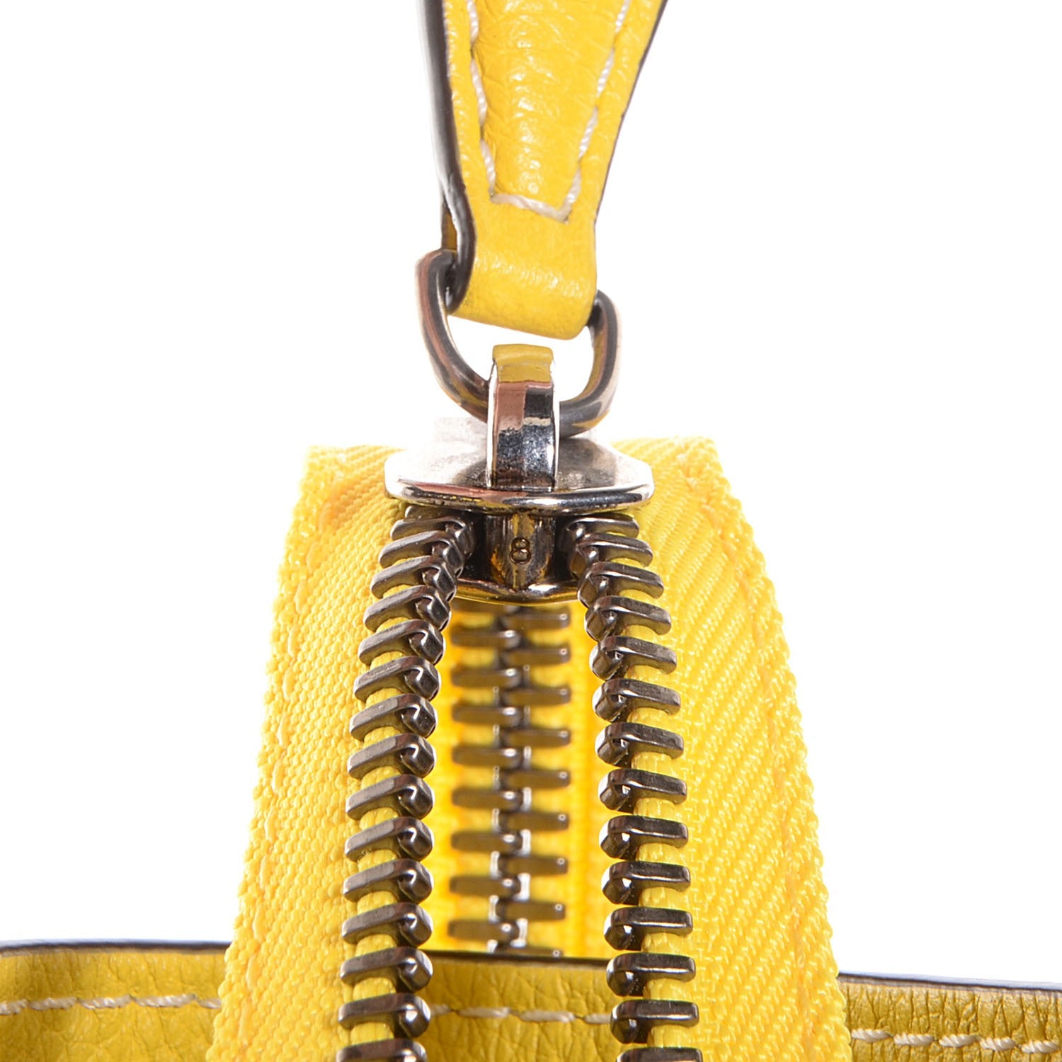 Celine Drummed Calfskin Mini Luggage Citron 8 of 9