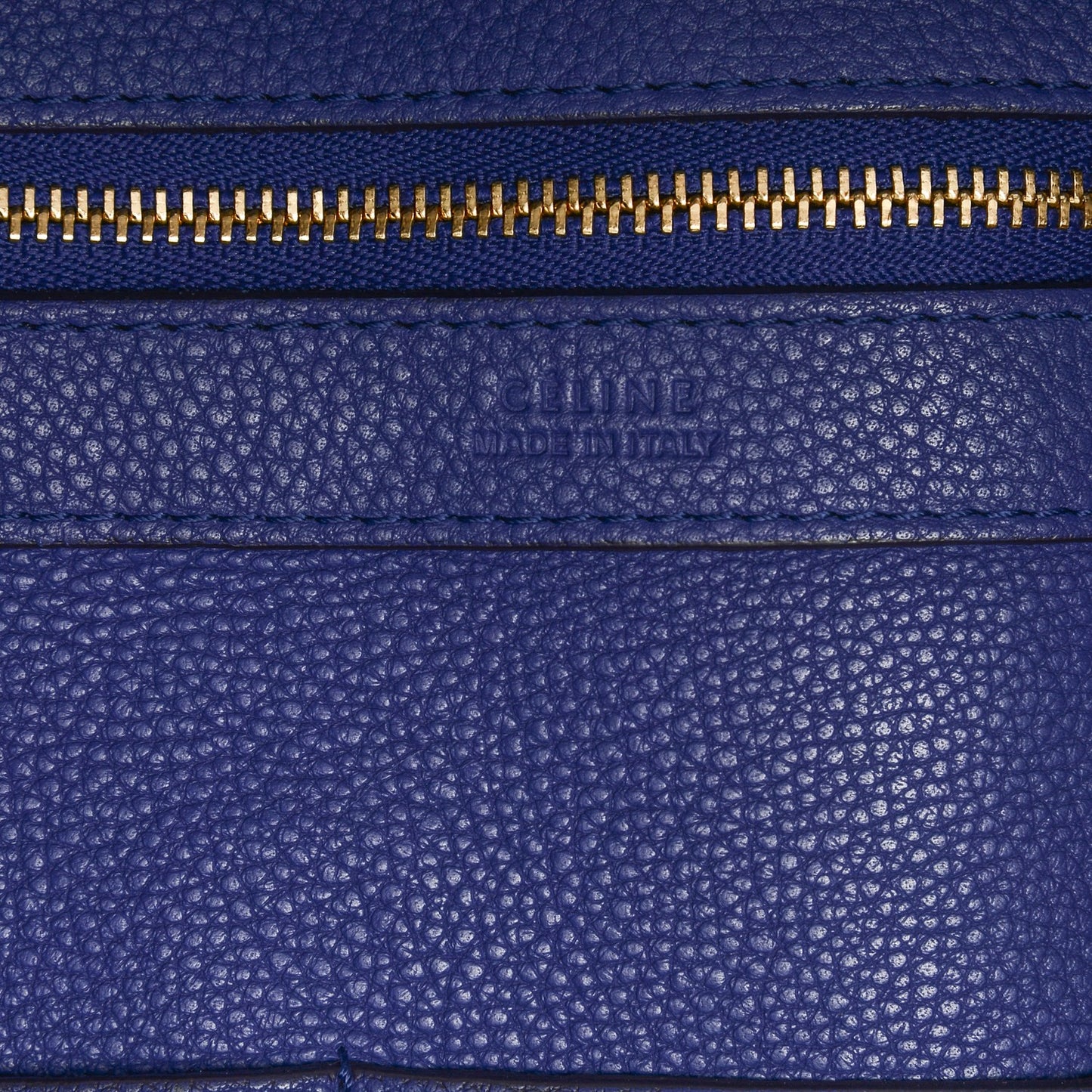 Soft Grained Calfskin Medium Belt Cabas Phantom Indigo