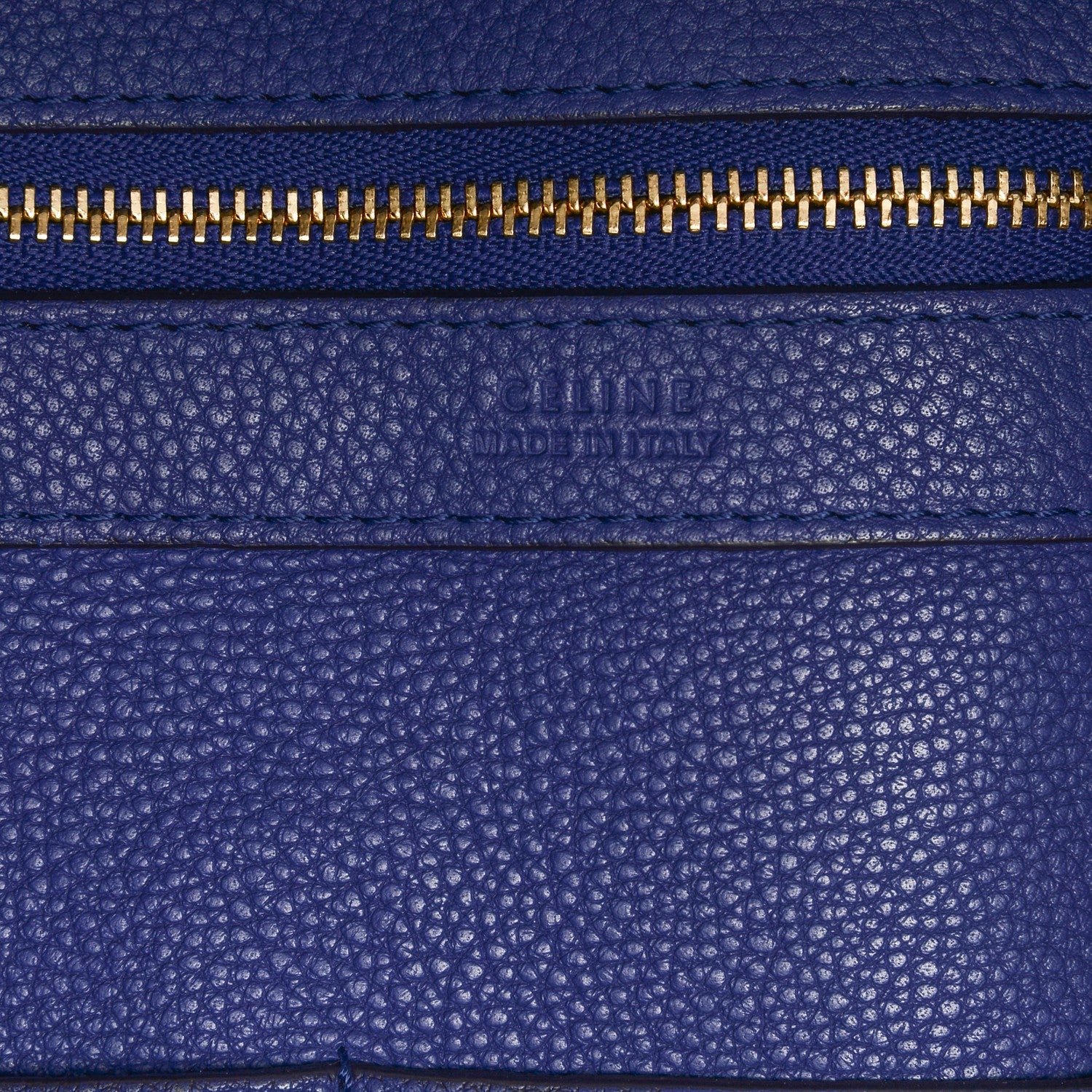 Celine Soft Grained Calfskin Medium Belt Cabas Phantom Indigo 7 of 8