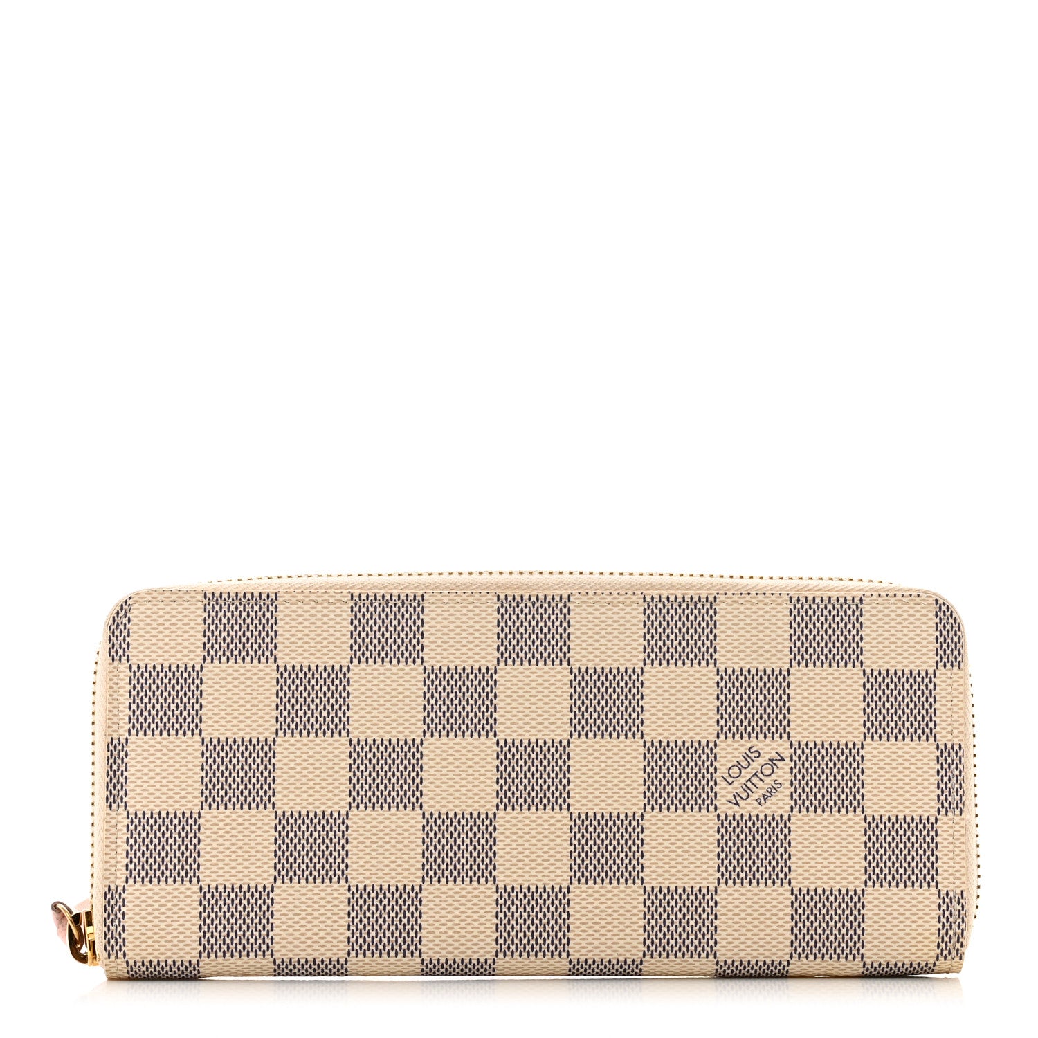 Louis Vuitton Damier Azur Clemence Wallet Rose Ballerine 1 of 11