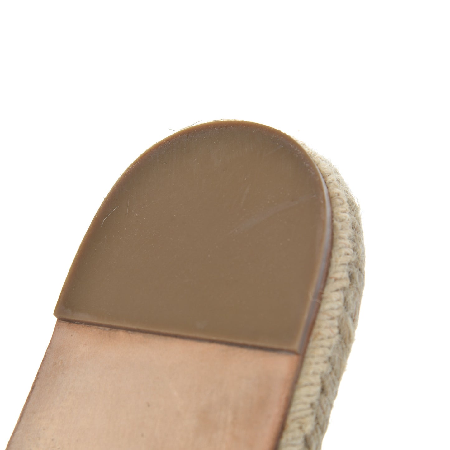 Lambskin Espadrille Mules 42 Light Grey