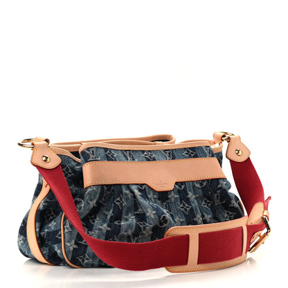 Louis Vuitton Denim Raye Porte Epaule MM 2 of 9