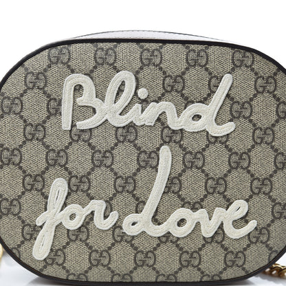 Gucci GG Supreme Monogram Blind For Love Embroidered Mini Chain Shoulder Bag Beige Tuscany 11 of 11