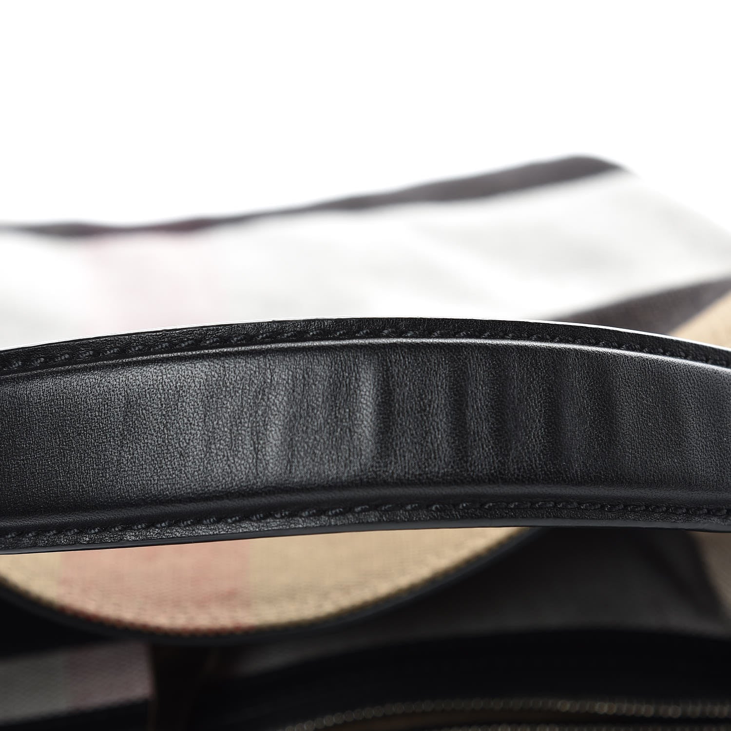 Burberry Canvas Mega Check Medium Ashby Hobo Black 9 of 10