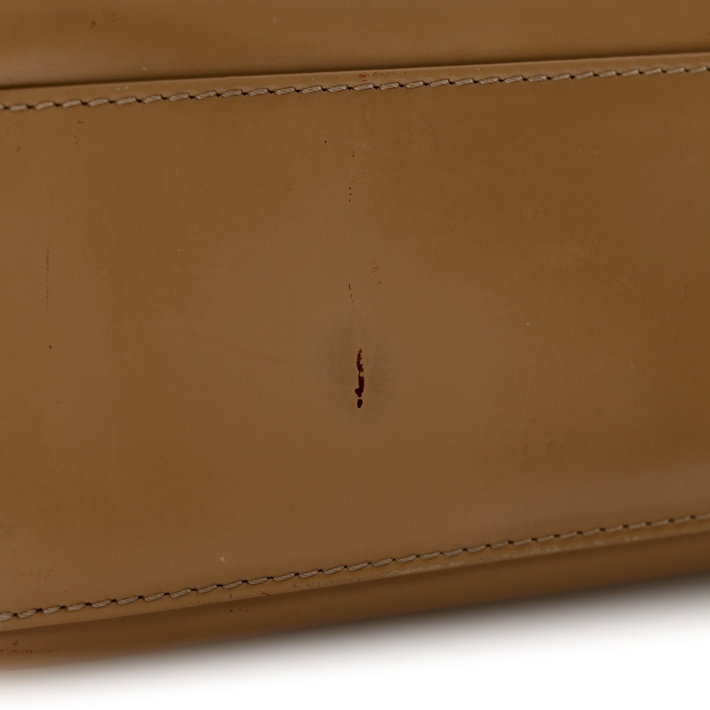 Patent Mini Lady Dior Beige