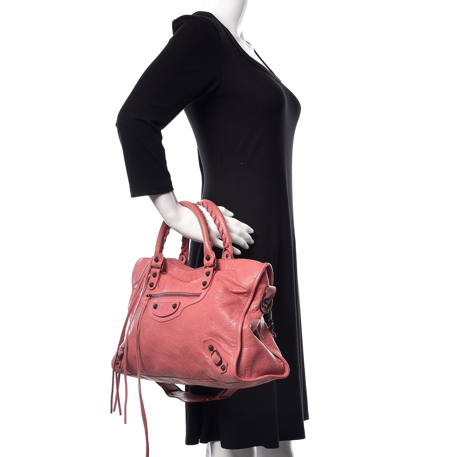 Balenciaga Agneau Classic Hardware City Rose Bombon Raspberry 3 of 12