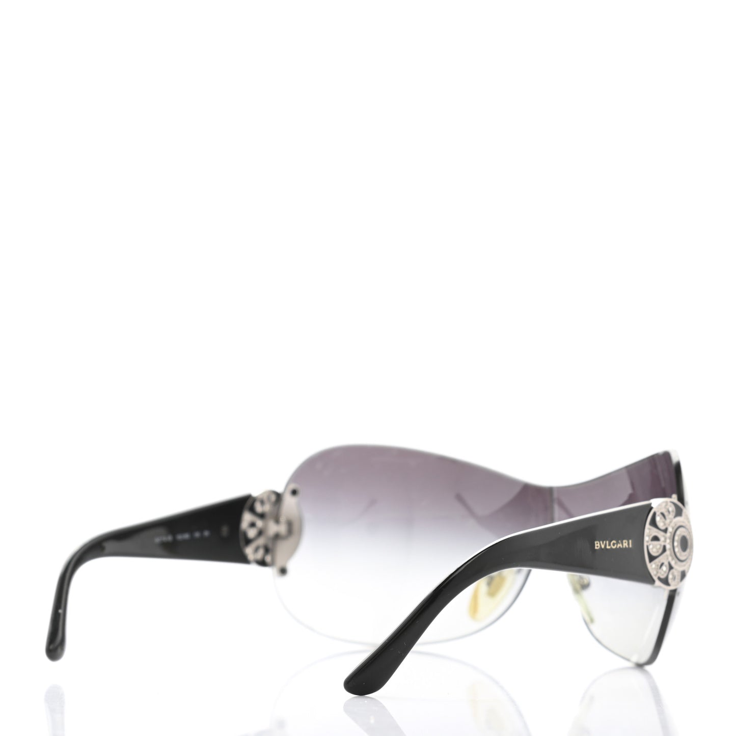 Crystal Flower Sunglasses 6074-B Black