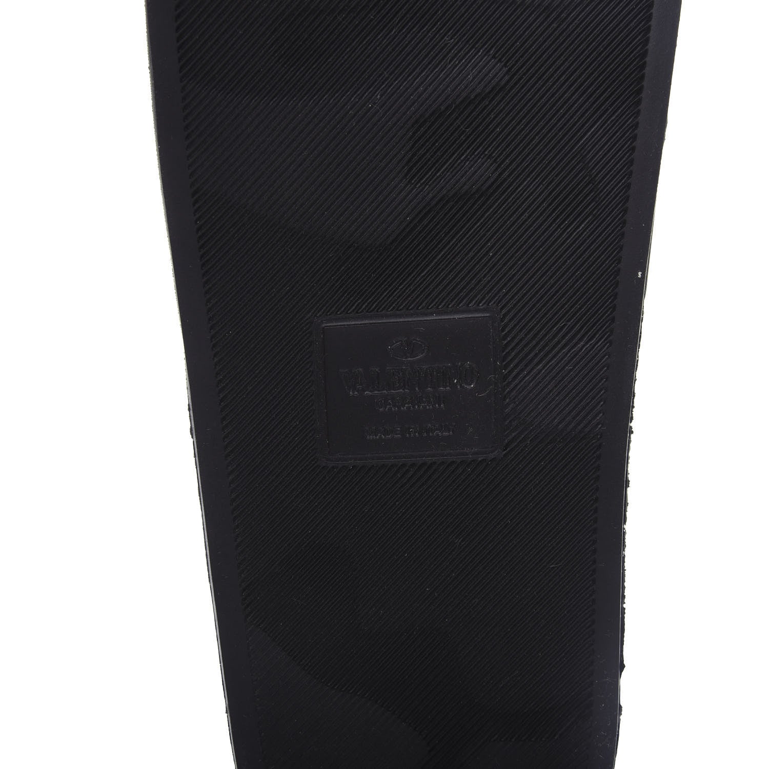 Valentino Garavani Rubber Rockstud Slide Sandals 38 Black 8 of 10
