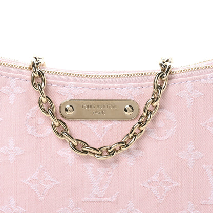 Louis Vuitton Monogram Denim Liv Pochette Washed Pink 7 of 10