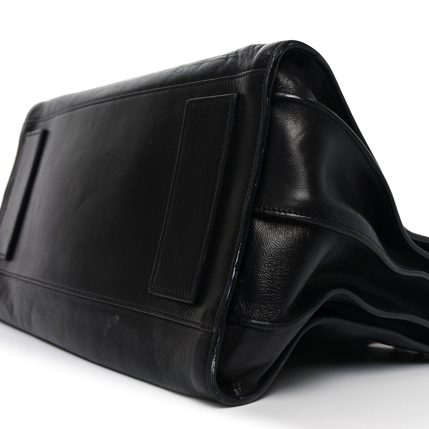 Saint Laurent Textured Patent Large Souple Sac De Jour Black 11 of 11