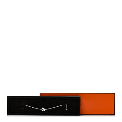 Hermes 18K White Gold Diamond Finesse Bracelet ST 4 of 4