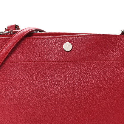 Loro Piana Grained Calfskin Milky Way Shoulder Bag Red 7 of 12