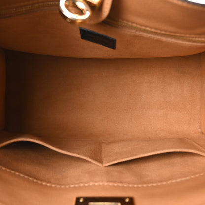 Louis Vuitton Calfskin Monogram On My Side MM Black 5 of 9