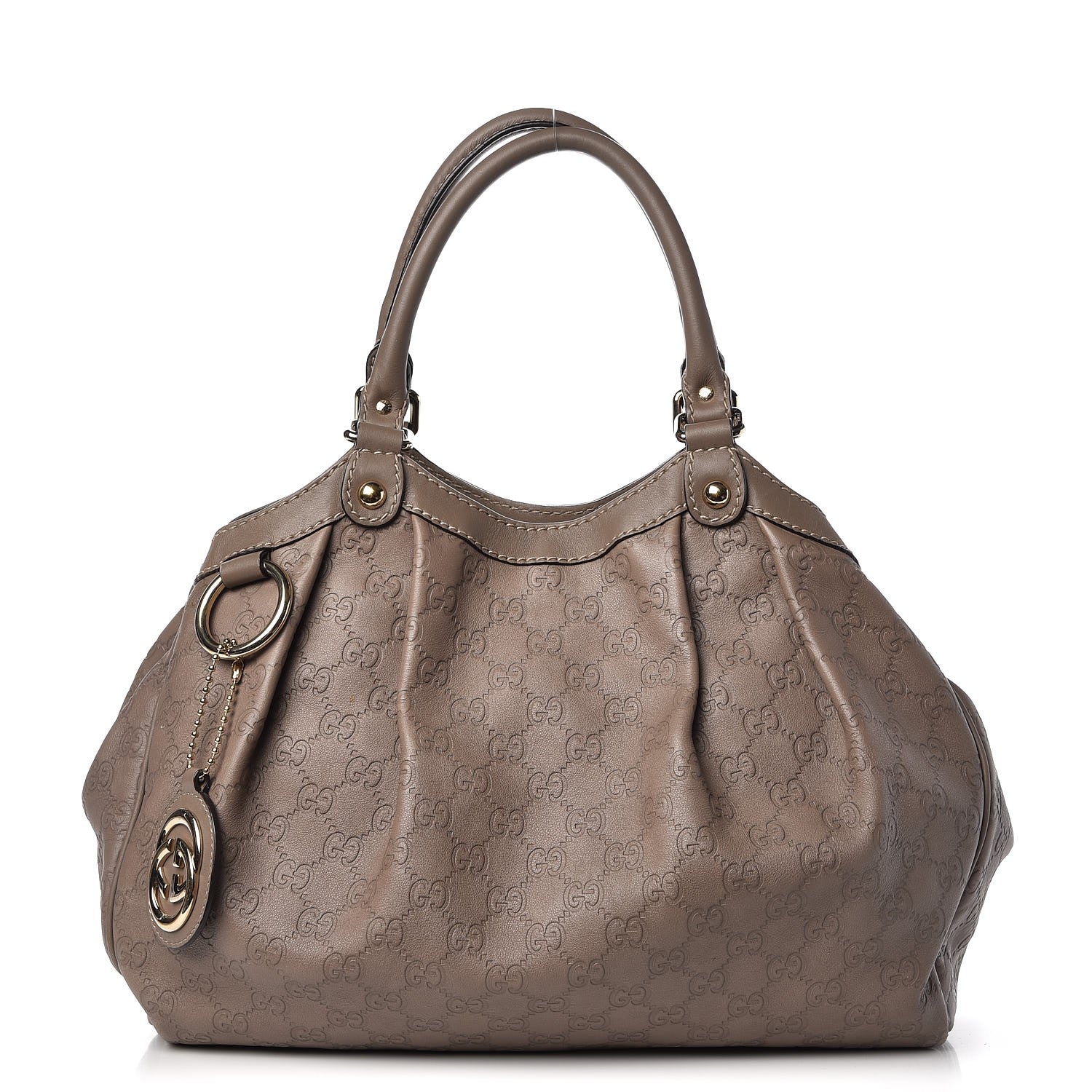 Gucci Guccissima Medium Sukey Tote Taupe 1 of 10