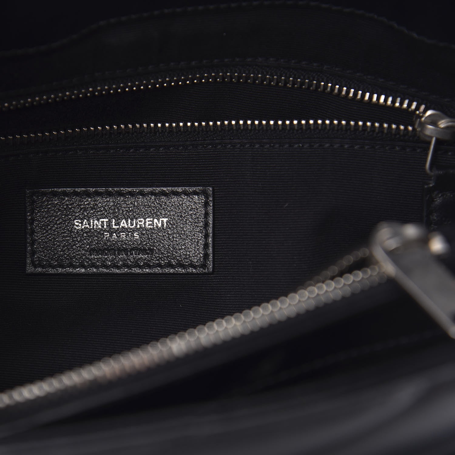 Saint Laurent Calfskin Y Quilted Monogram Medium Loulou Chain Satchel Black 6 of 15