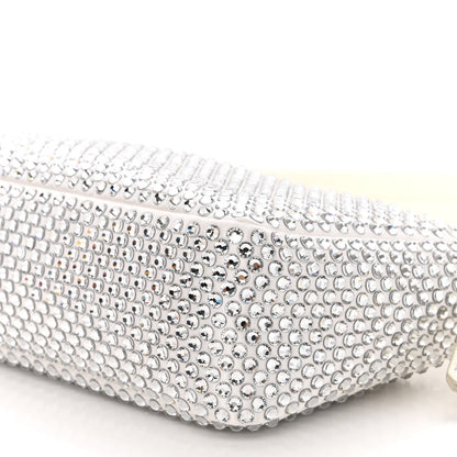 Prada Satin Crystal Mini Re-Edition 2000 Bag White 9 of 10
