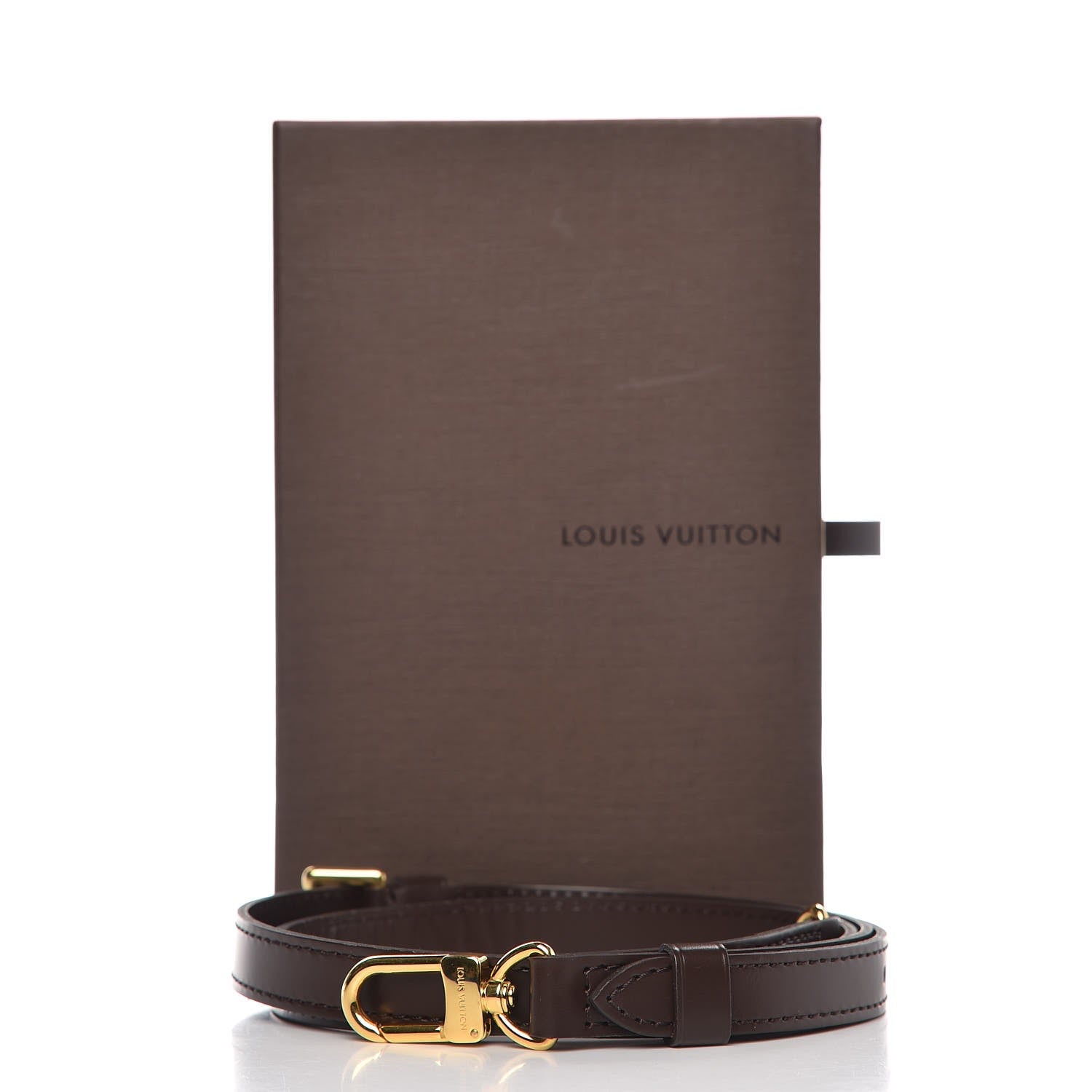 Louis Vuitton Calfskin 16mm Adjustable Shoulder Strap Brown 5 of 5