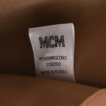 MCM Calfskin Ottomar Monogram Small Tivitat Document Holder Cognac 6 of 6