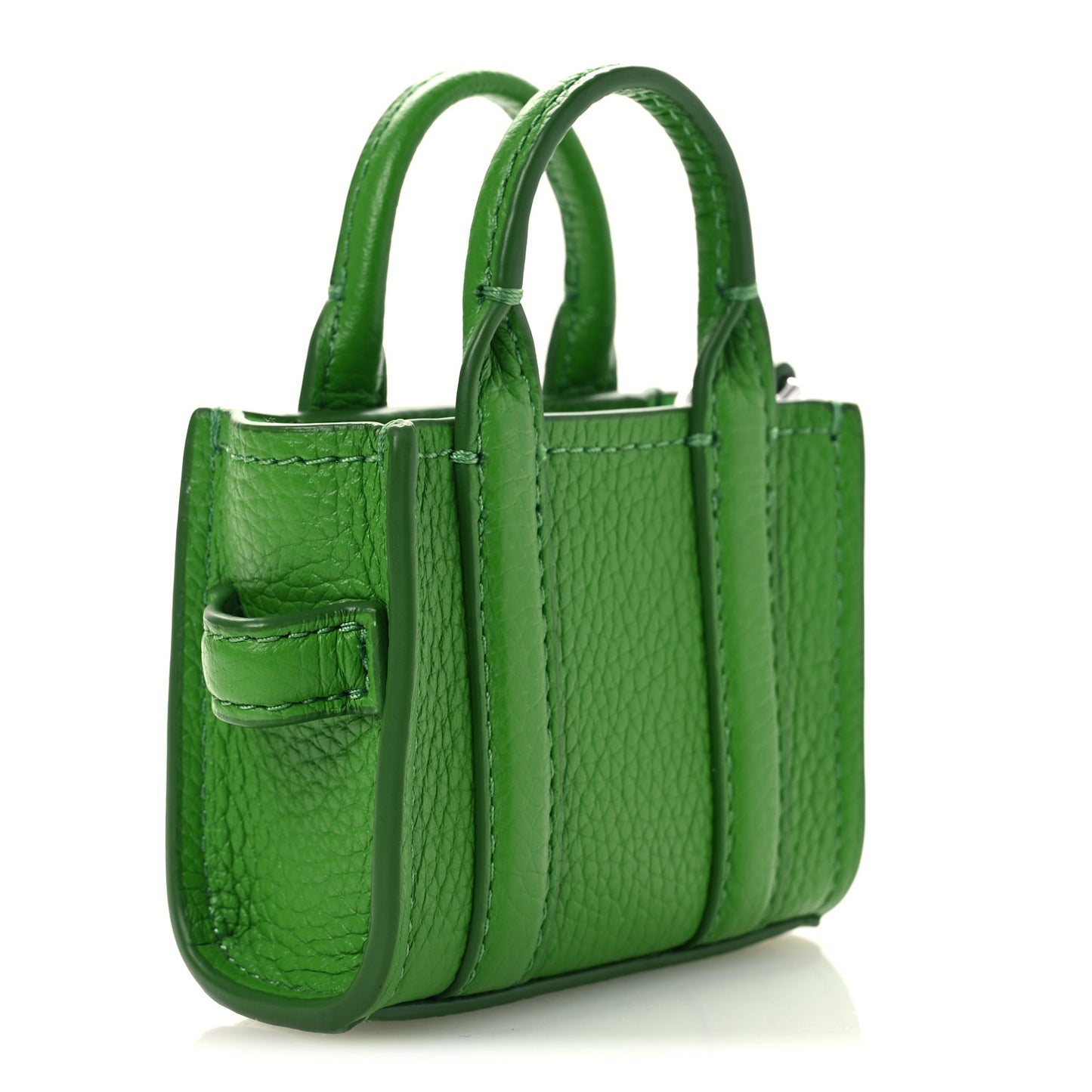 Grained Calfskin Nano Bag Charm The Tote Bag Kiwi