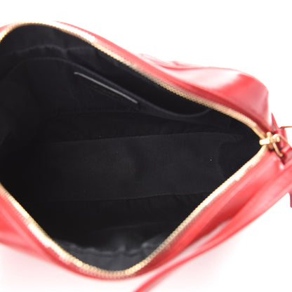 Saint Laurent Calfskin Matelasse Monogram Lou Camera Bag Red 5 of 9