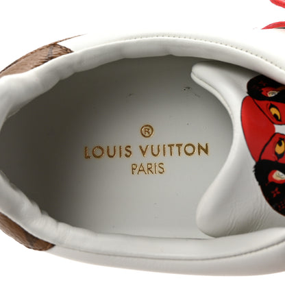 Louis Vuitton Calfskin Reverse Monogram Kabuki Low Top Sneakers 37 White 7 of 7