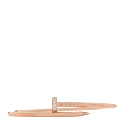 Cartier 18K Pink Gold Diamond Small Juste Un Clou Bracelet 15 1 of 4