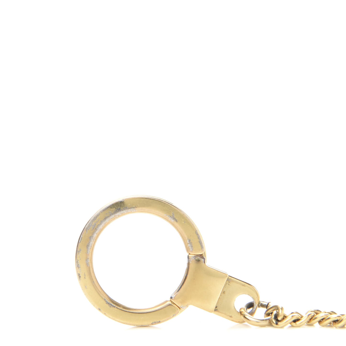 Metal Pochette Extender Key Ring Chain Gold