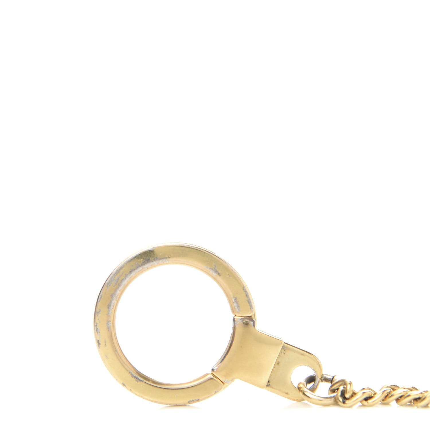 Louis Vuitton Metal Pochette Extender Key Ring Chain Gold 5 of 7