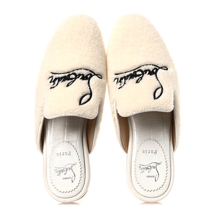 Christian Louboutin Navy Coolito Donna Slippers 38.5 White 2 of 10
