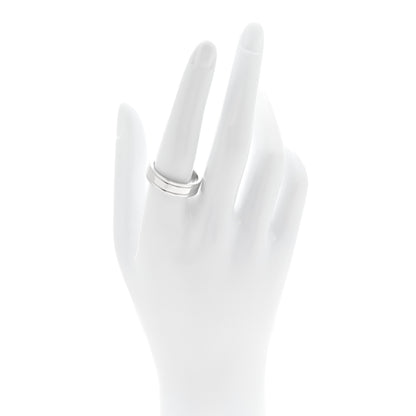 Tiffany Platinum 6mm Together Double Milgrain Band Ring 59 8.75 2 of 5