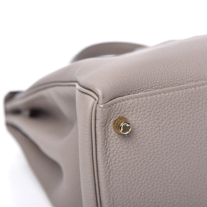 Hermes Togo Kelly Retourne 35 Gris Asphalte 8 of 13