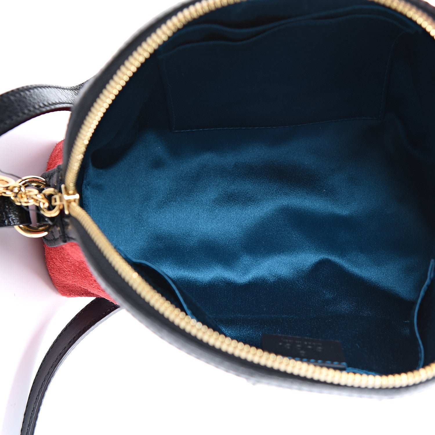 Gucci Suede Patent Web GG Small Ophidia Dome Shoulder Bag Hibiscus Red 4 of 12