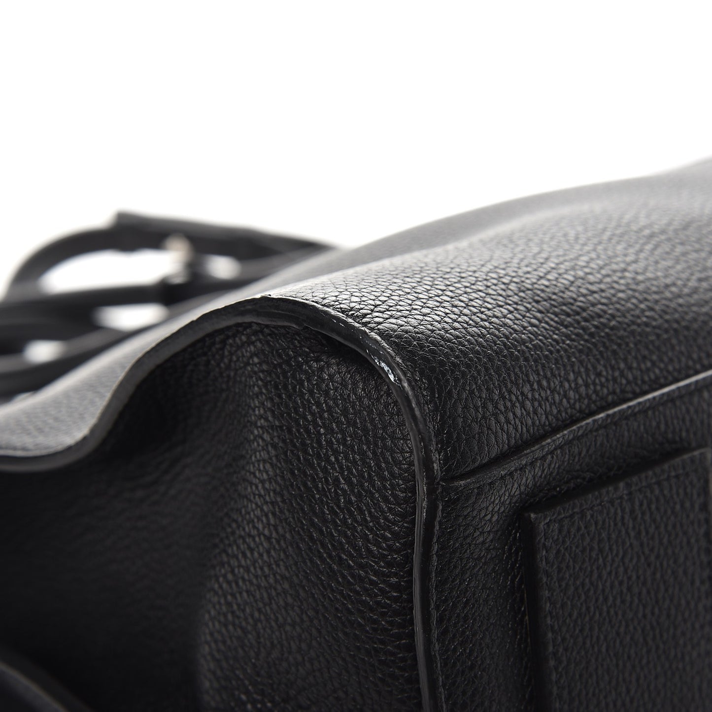Grained Calfskin Medium Souple Sac De Jour Duffle Black