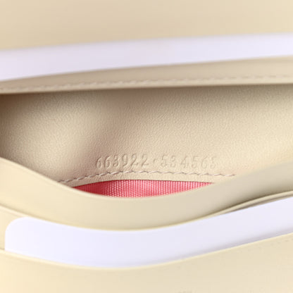 Gucci GG Supreme Monogram Les Pommes Card Case Wallet Beige Multicolor Mystic White 7 of 9