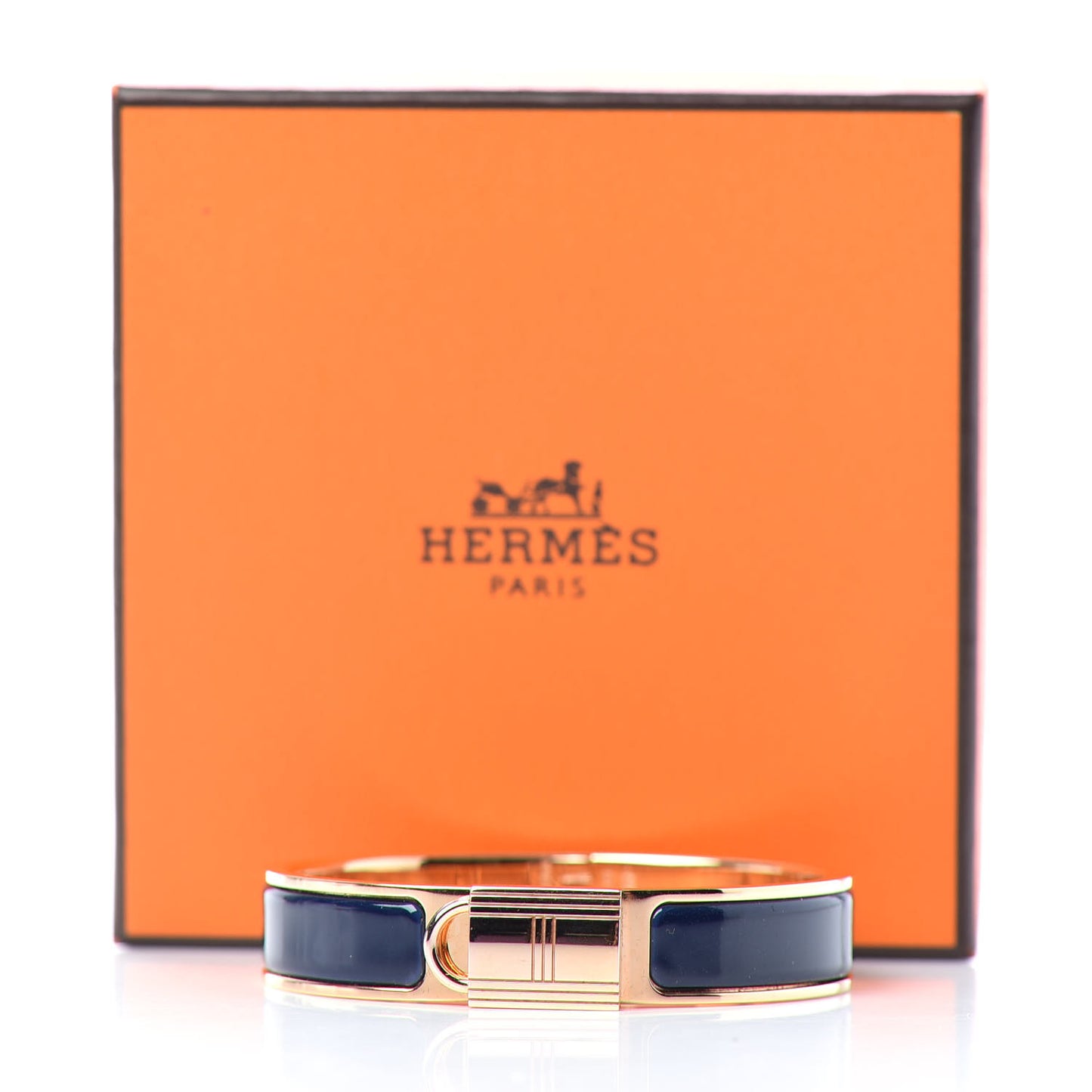 Enamel Narrow Clic Cadenas Bracelet PM