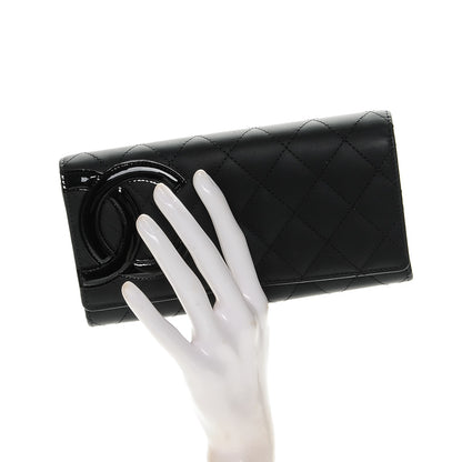 Chanel Calfskin Quilted Cambon Flap Wallet Black 2 of 8