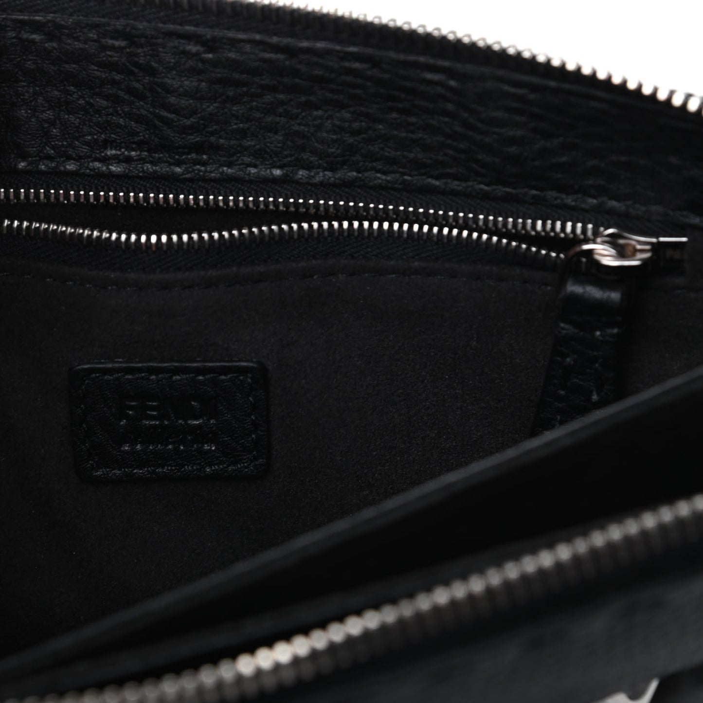Cuoio Romano Selleria Monster Eyes Slim Clutch Black