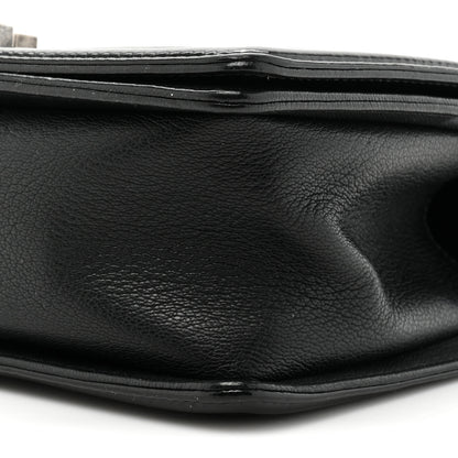 Chanel Goatskin Quilted Patent Medium Duo Boy Flap Black 8 of 15
