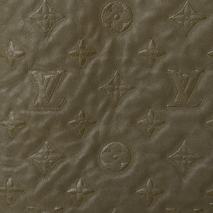 Louis Vuitton Lambskin Embossed Monogram Coussin MM Khaki 15 of 15