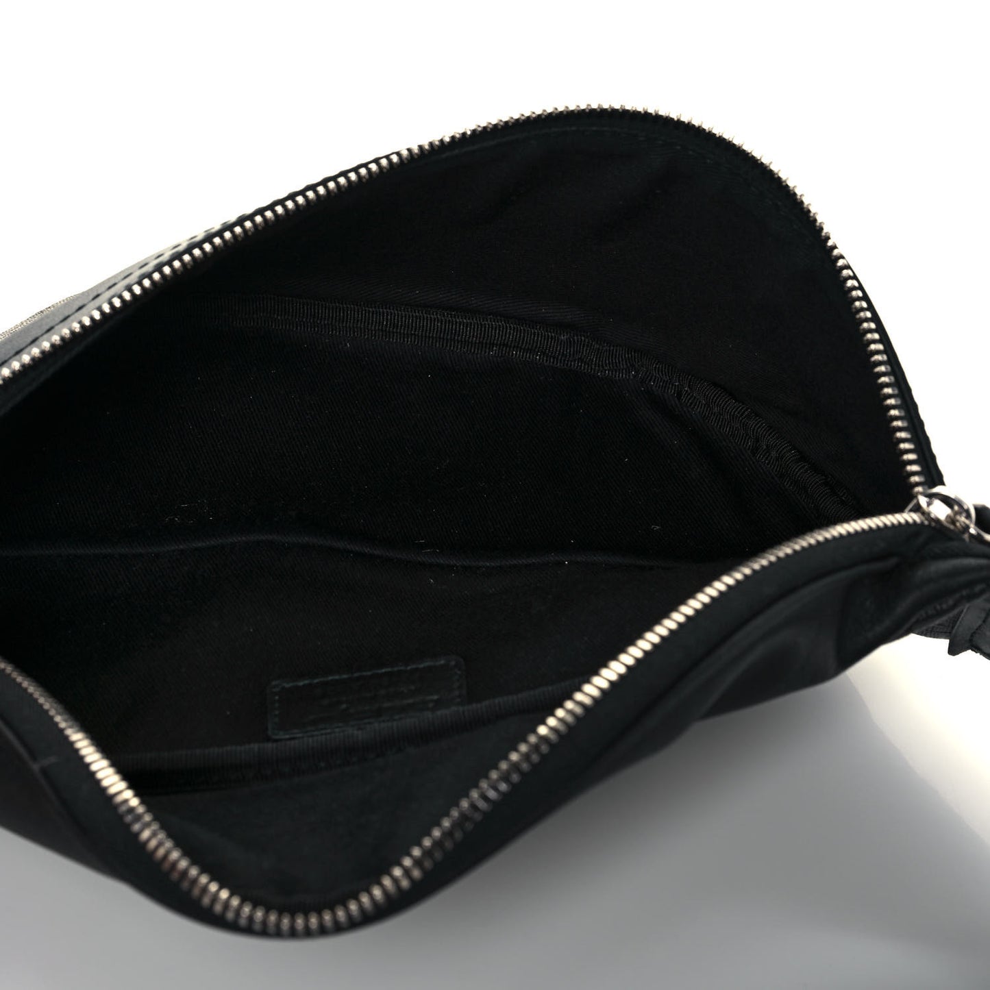 Gancini Monogram Calfskin Waist Bag Black Grey