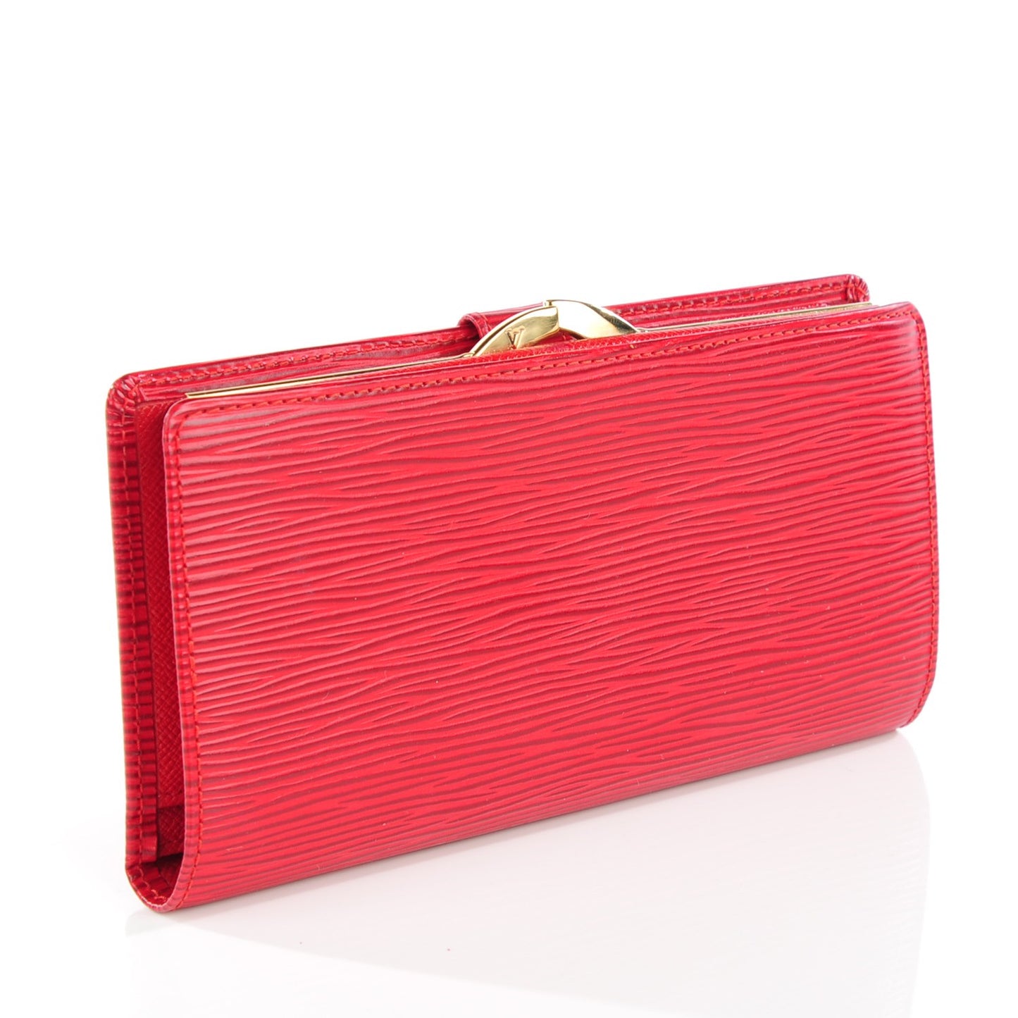 Epi Viennois Continental French Purse Wallet Rouge