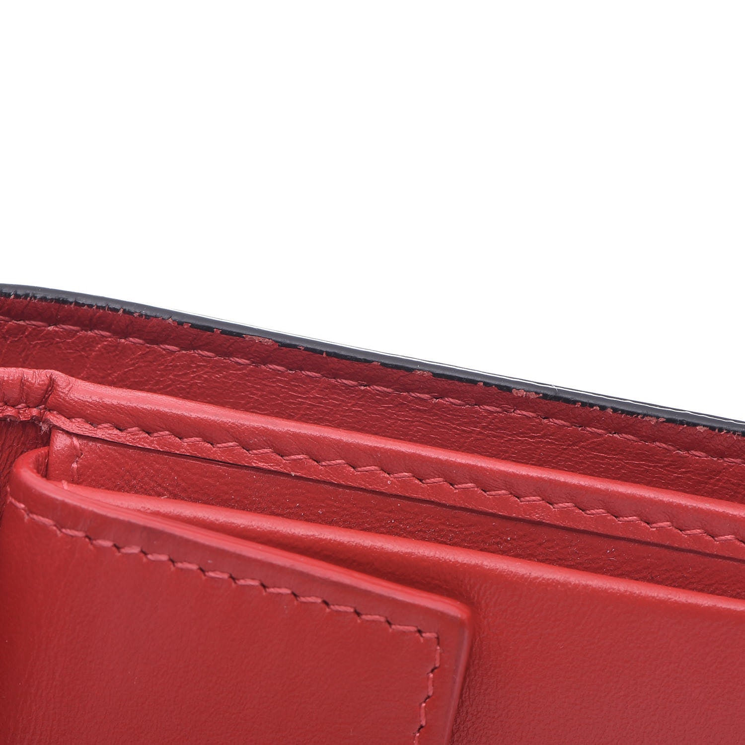 Christian Louboutin Calfskin Spiked Bi-Fold Wallet Black 14 of 17