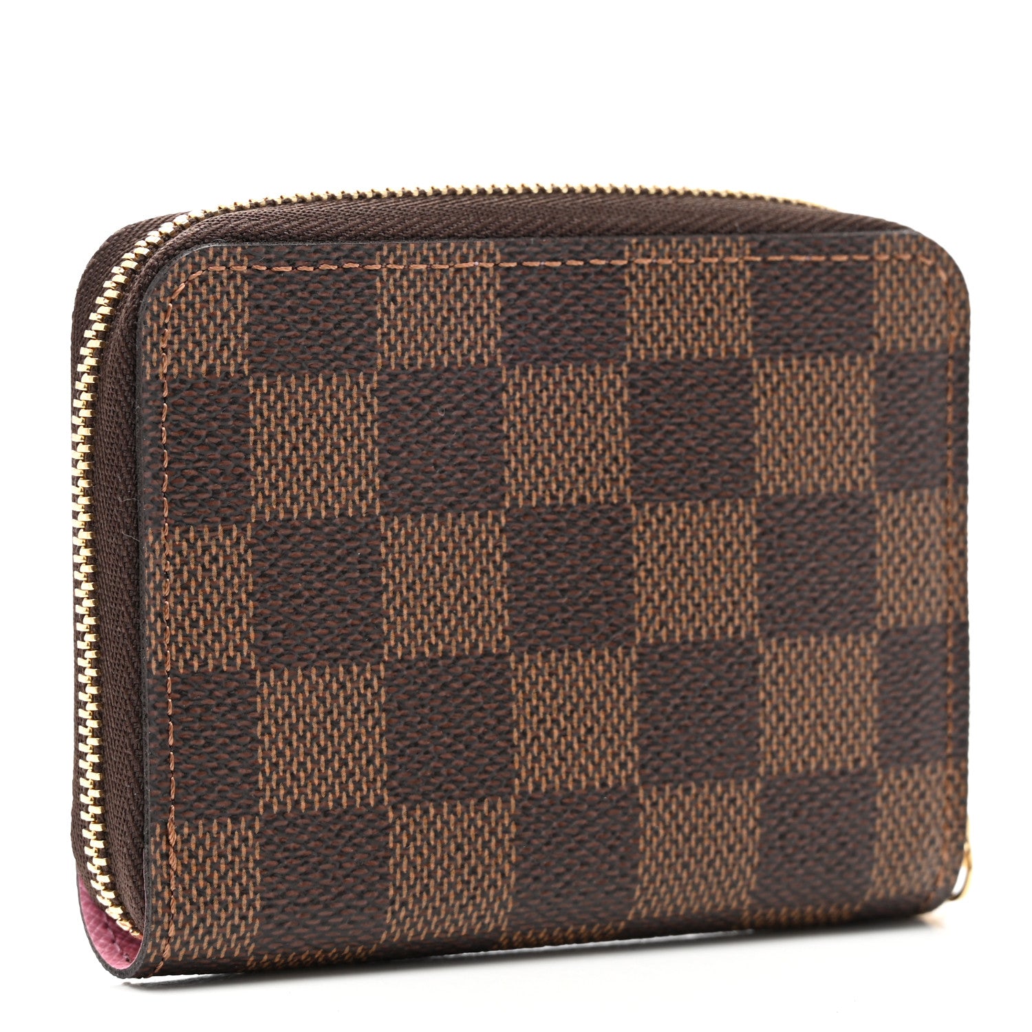 Louis Vuitton Damier Ebene 2022 Christmas Animation Paris Zippy Coin Purse Pink 3 of 7