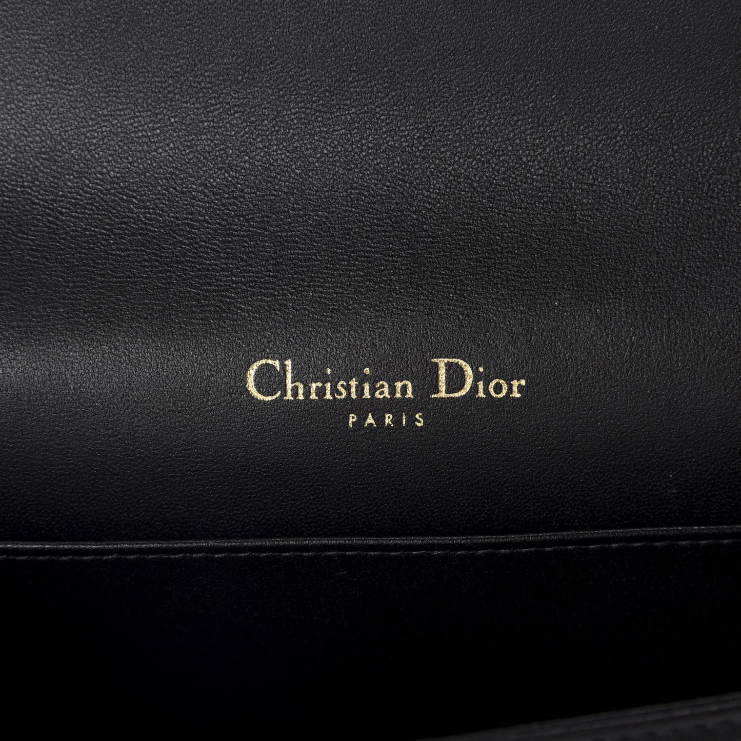 Lambskin Cannage Lady Dior Pouch Black