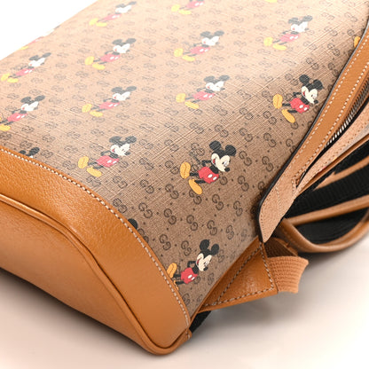 Gucci X DISNEY Mini Vintage GG Supreme Monogram Mickey Mouse Small Dome Backpack Beige Vintage Sun Oil 10 of 10