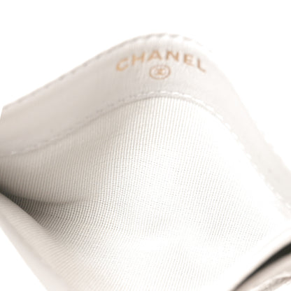 Chanel Lambskin Quilted Card Holder Grey 5 of 10