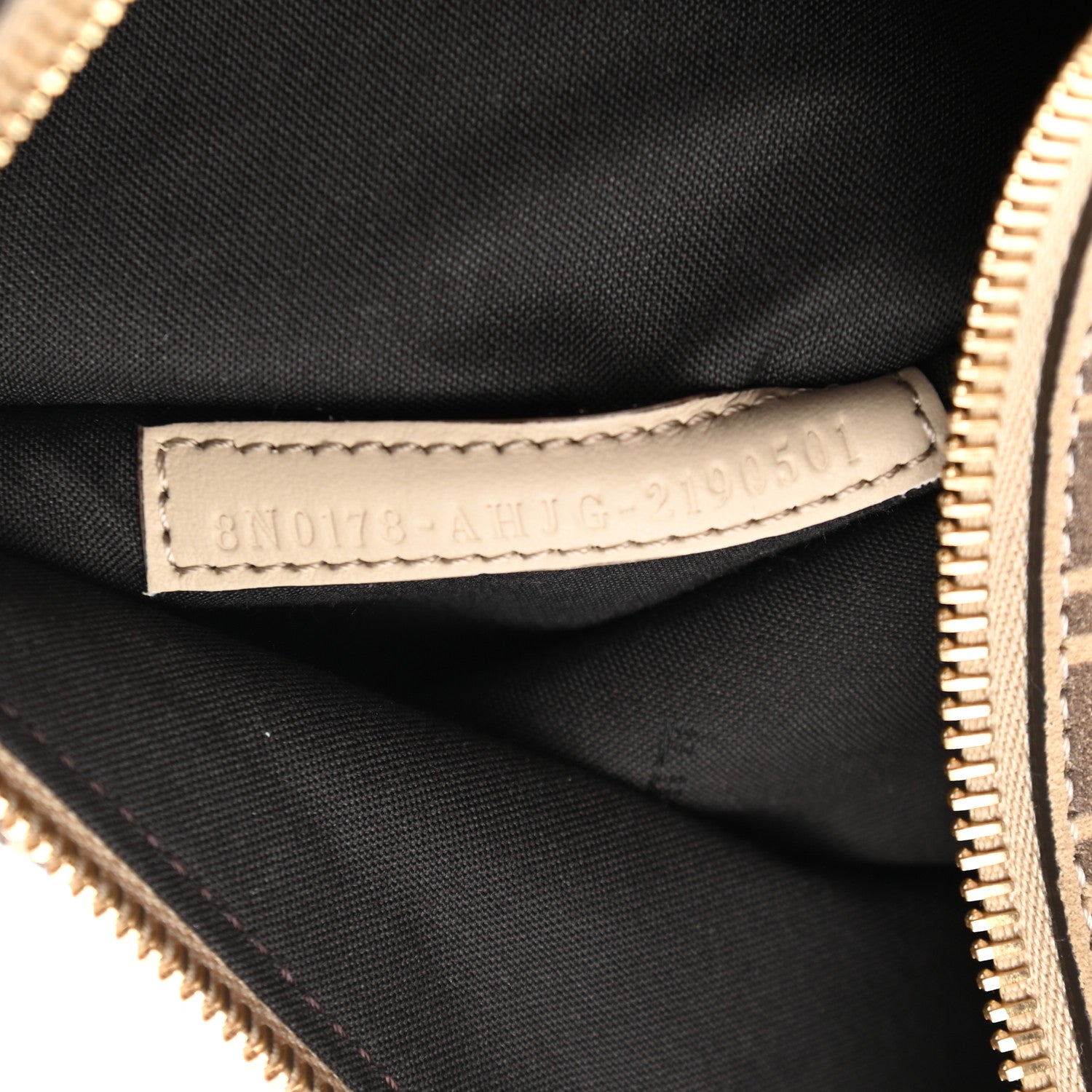 Fendi Suede Vitello Grace Micro FF Large Flat Pouch Nude Spring Maya 7 of 8