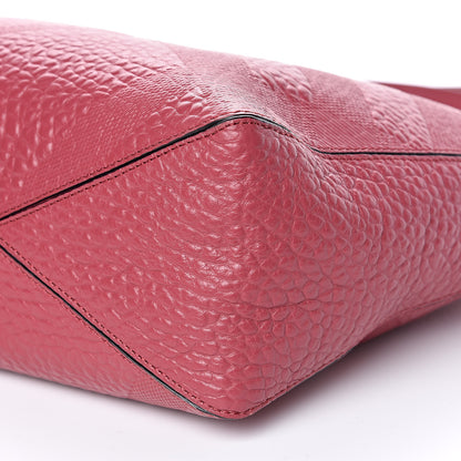 Burberry Heritage Grain Check Embossed Medium Dewsbury Tote Peony Rose 9 of 9