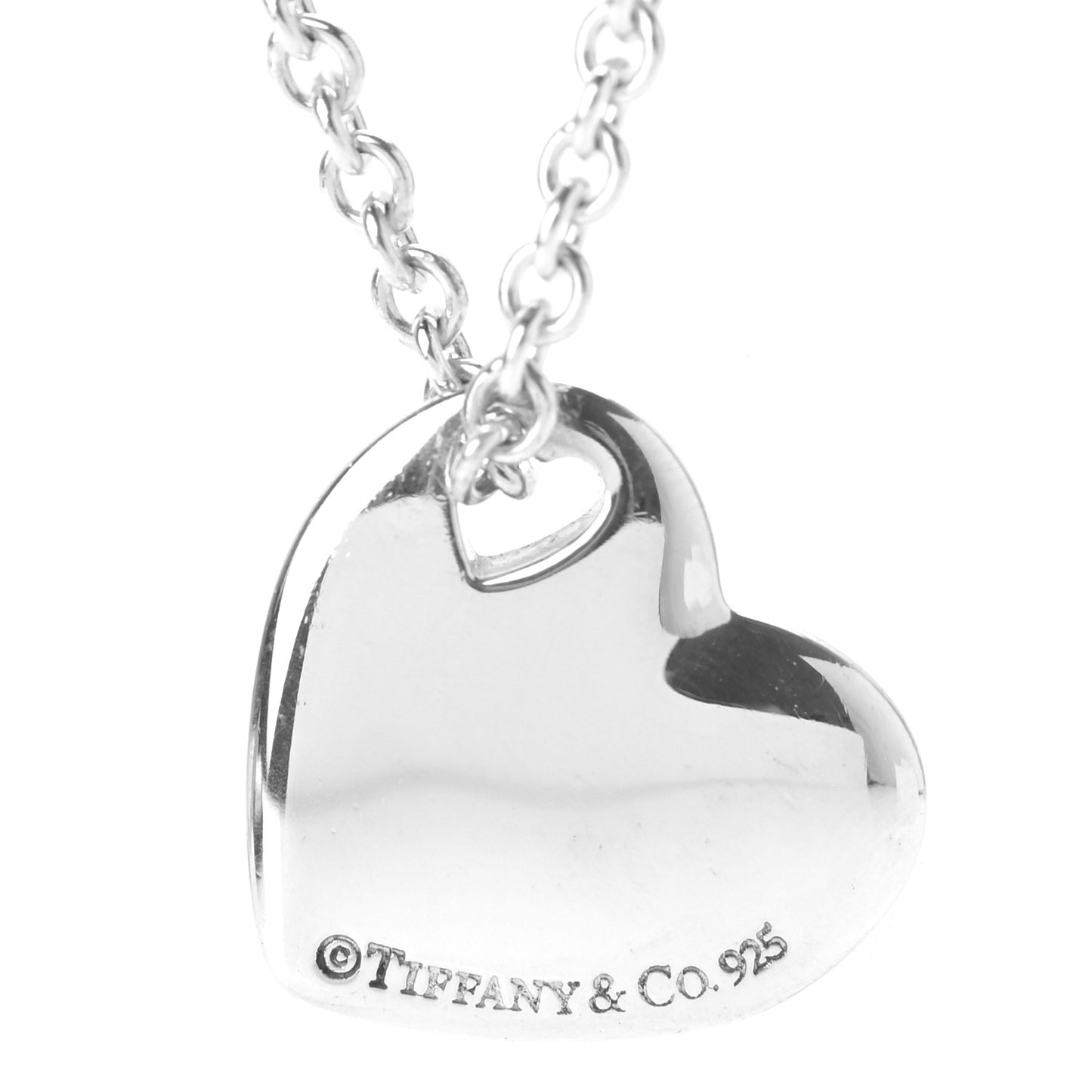 Sterling Silver Puffed Heart Pendant Necklace