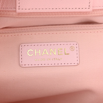 Chanel Caviar Quilted Large Classic Shopping Tote Light Pink 6 of 11